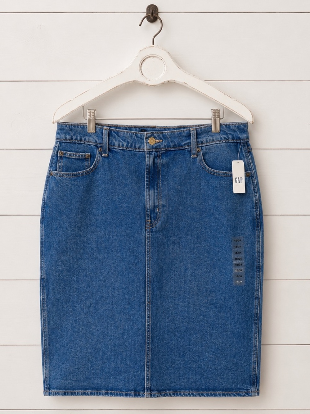 NWT GAP Blue Denim Skirt